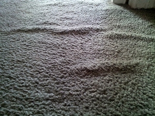 Carpet wrinkles in doorway