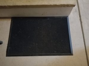 These high quality rubber mats are at the entrances of my home. They catch an enormous amount of soil, are easily dumped out and are also 15 years old and still look new. They are a little commercial looking but I don't care, they are effective.